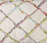Colcha Laura Ashley Ruffled Garden 100% Algodón Matrimonial Queen Ivory 197784