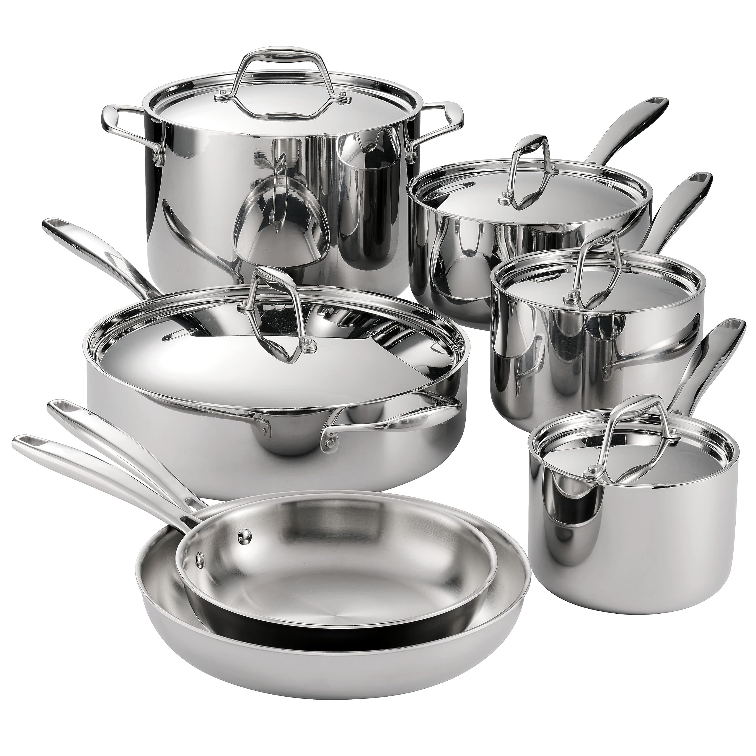 Version 1.0.0 Sartén y Juego de Utensilios de Cocina Tramontina Gourmet 80116 249DS Acero Inoxidable 18 10 Triple Capa Apto para Induc