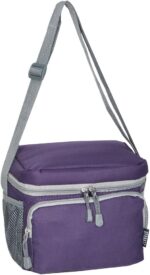 Bolsa para almuerzo Everest Luggage CB6-EGP/GRY color berenjena púrpura con gris