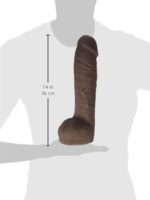 Consolador Doc Johnson Vac-U-Lock de 12 pulgadas, pene realista, colgado, hecho de ULTRASKYN, gran circunferencia de 8.5