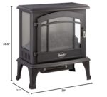 Estufa Eléctrica de Cuarzo Infrarrojo Comfort Glow EQS5140 Sanibel, Vista Panorámica 3 Caras, 1,000 W + 500 W, Acabado N