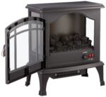 Estufa Eléctrica de Cuarzo Infrarrojo Comfort Glow EQS5140 Sanibel, Vista Panorámica 3 Caras, 1,000 W + 500 W, Acabado N