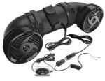 Pyle Altavoces marinos impermeables alimentados por ATV - Sistema de sonido Bluetooth UTV de 500 W, altavoces ATV de son