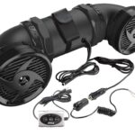 Pyle Altavoces marinos impermeables alimentados por ATV - Sistema de sonido Bluetooth UTV de 500 W, altavoces ATV de son
