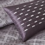 Juego de edredón Biloxi jacquard geométrico Madison Park MP10-920 King ropa de cama alternativa plumón todas las estacio
