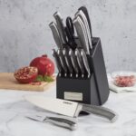 Cuisinart Juego de Cuchillos con Bloque, Juego de 15 Piezas de Cuchillos de Cocina con Hojas de Acero para Corte Preciso