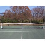 Sistema de red para pickleball On Court Off Court TAPND Deluxe estructura de tubos ovalados con ruedas de bloqueo 22 pie
