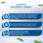 Enfriador Evaporativo Portátil Hessaire MC37M – 3,100 CFM para Espacios de hasta 70 m², Tanque 10.3 Galones, 4 Velocidad