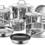 Batería de cocina Cuisinart 89-13 juego de ollas de acero inoxidable profesional 13 piezas