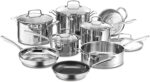 Batería de cocina Cuisinart 89-13 juego de ollas de acero inoxidable profesional 13 piezas