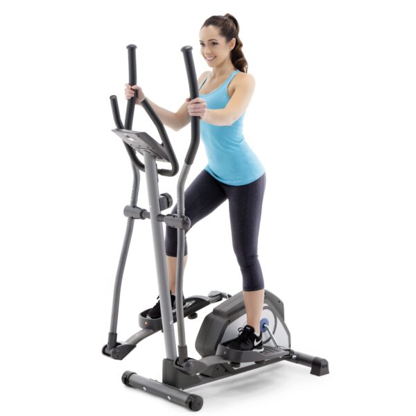 Máquina Elíptica Marcy NS-40501E resistencia magnética 8 niveles LCD cardio hogar