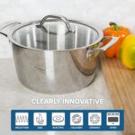 Batería de cocina Viking Culinary 4013-3S10 de 3 capas acabado espejo 10 piezas