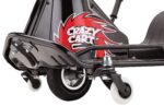 Razor Crazy Cart DLX - Go Kart eléctrico de deriva de 24V - Barra de deriva mejorada, dirección con perilla Brodie, velo