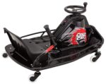 Razor Crazy Cart DLX - Go Kart eléctrico de deriva de 24V - Barra de deriva mejorada, dirección con perilla Brodie, velo