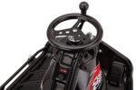 Razor Crazy Cart DLX - Go Kart eléctrico de deriva de 24V - Barra de deriva mejorada, dirección con perilla Brodie, velo