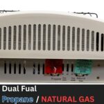 Calentador pared gas natural LP World MKTG KWD326 3 placas 18000 BTU 800 sq ft