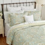 Juego de colchas reversibles Laura Ashley Revman International 206344 Brompton Serene algodón King