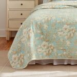 Juego de colchas reversibles Laura Ashley Revman International 206344 Brompton Serene algodón King