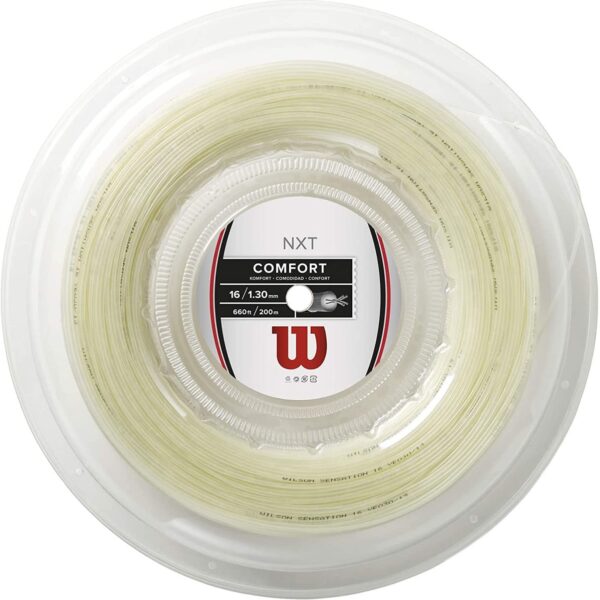 Cuerda de tenis Wilson NXT - Juego y carrete de 200 m