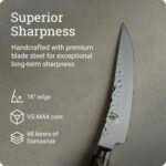 Shun Cutlery Premier - Cuchillo para deshuesar y filetear de 6 pulgadas, se desliza fácilmente a través de la carne y el