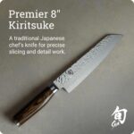 Shun Premier - Cuchillo Kiritsuke de 8 pulgadas, cuchillo de cocina japonés hecho a mano para chefs profesionales y domé