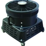 Soplador de tubo XPOWER BR-460L 1 HP 5800 CFM con luces LED, resistente a la intemperie, 18 pulgadas, certificado ETL/CE