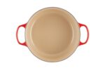 Horno Holandés Redondo Olla Le Creuset LS2501 2867SS Hierro Fundido Esmaltado 7.25 Cuartos Color Cereza