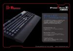 Teclado Mecánico para Juegos Thermaltake Tt eSports Poseidon Z KB-BAZ-KLBLUS-01 aluminio forjado interruptores azules hu