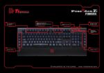 Teclado Mecánico para Juegos Thermaltake Tt eSports Poseidon Z KB-BAZ-KLBLUS-01 aluminio forjado interruptores azules hu
