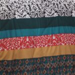 Juego de ropa de cama reversible bohemio 7 piezas Lush Decor Triangle Home Fashions C29008P14-000 King turquesa mandarin
