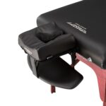 Montclair ThermaTop™ Master Massage Mesa de masaje portátil de 31 pulgadas con espuma viscoelástica, paneles de reiki y