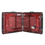 Montclair ThermaTop™ Master Massage Mesa de masaje portátil de 31 pulgadas con espuma viscoelástica, paneles de reiki y