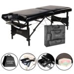 Mesa de masaje portátil Galaxy Therma Top Master de 30" Pacakge Beauty Bed Built Black