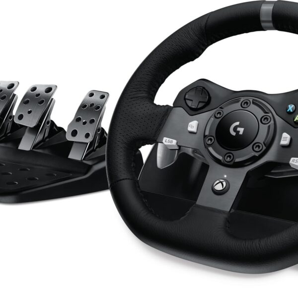Volante de carreras Logitech G920 941-000121 Force Feedback 900 grados rotacion pedales para Xbox Series X S One y PC ne