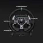Volante de carreras Logitech G920 941-000121 Force Feedback 900 grados rotacion pedales para Xbox Series X S One y PC ne