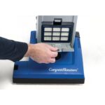 Aspiradora vertical Clarke CarpetMaster 115 Nilfisk 107407691 trayectoria 15 pulgadas color azul