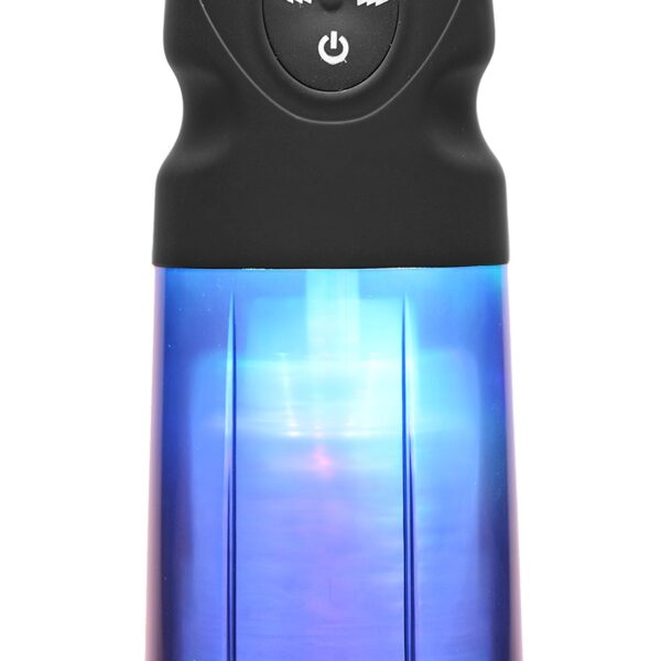 Masturbador con luces estroboscópicas de LoveBotz, multifunción, recargable, con percutor.