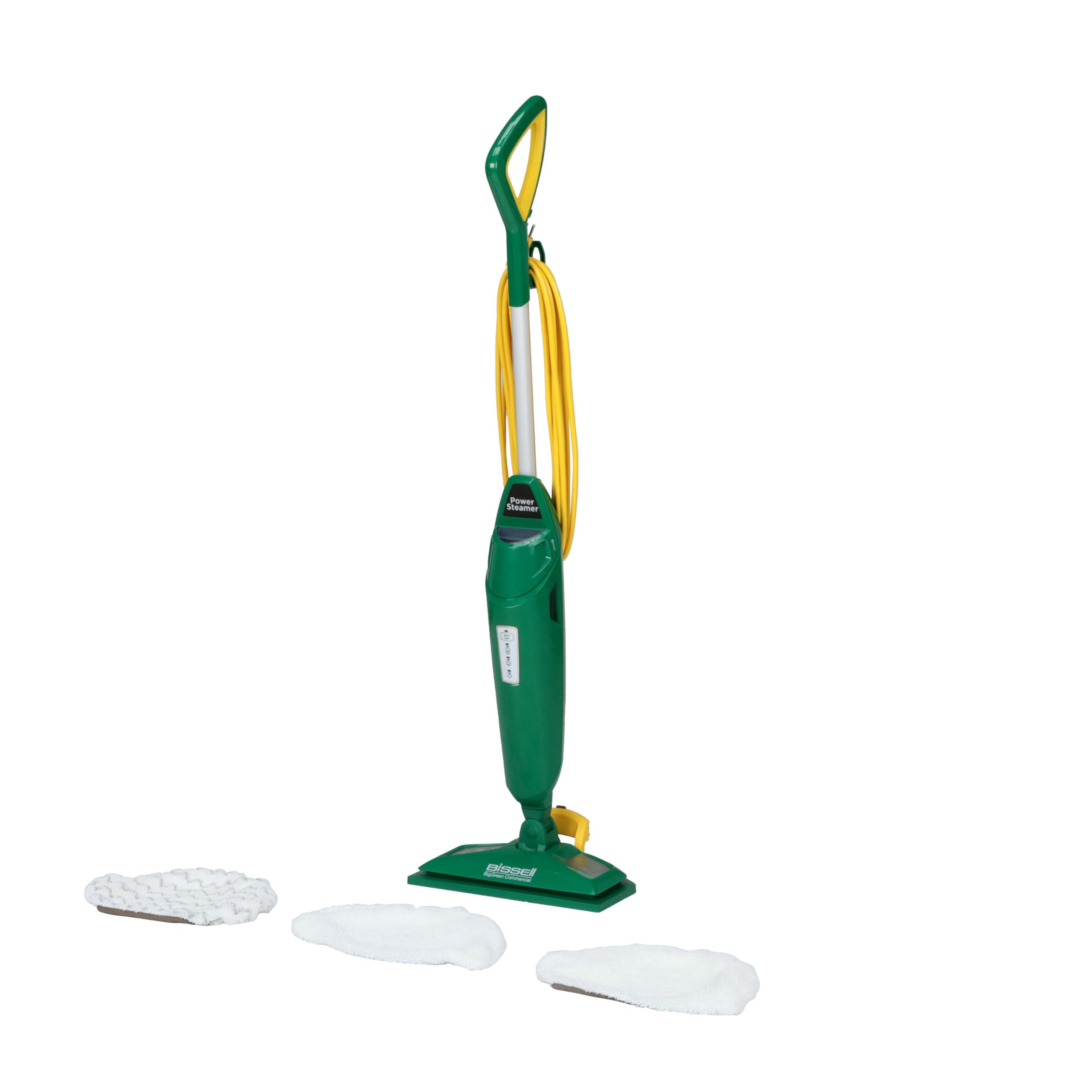 Version 1.0.0 Trapeadora de Vapor Bissell Commercial BGST1566 12.5 pulgadas 1500W 15oz con 3 almohadillas verde