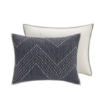 Juego de cama Kandula INK+IVY II13-565 colcha matrimonial queen 3 piezas estampado floral con elefantes naranja oscuro 1