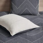 Juego de cama Kandula INK+IVY II13-565 colcha matrimonial queen 3 piezas estampado floral con elefantes naranja oscuro 1