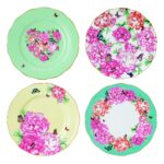 Juego de 4 platos decorativos Royal Albert 40010666 Miranda Kerr patrones mixtos porcelana