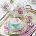 Juego de 4 platos decorativos Royal Albert 40010666 Miranda Kerr patrones mixtos porcelana