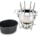 Juego de olla para fondue All-Clad Specialty E470S264 de acero inoxidable 12 piezas plateado