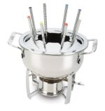 Juego de olla para fondue All-Clad Specialty E470S264 de acero inoxidable 12 piezas plateado