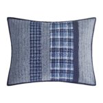 Cubrecama edredón ligero reversible 100 por ciento algodón Nautica Revman International 210470 tamaño King azul gris col