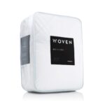Juego de ropa de cama MALOUF MA01CKWHWHBB California King blanco sabanas edredon fundas