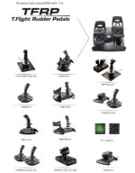 Pedales de control de timón para simulación de vuelo Thrustmaster TFRP 2960764 para PC Xbox One PlayStation 5