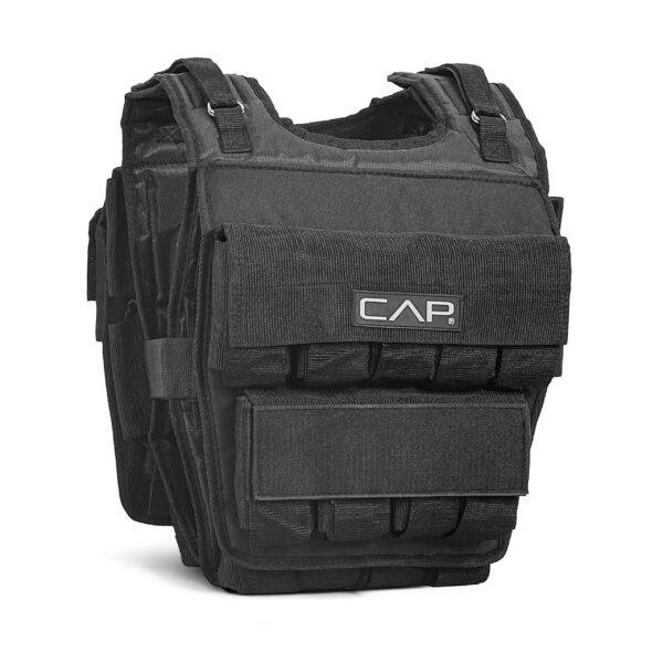 CAP - Chaleco con peso ajustable de 20 a 150 libras para entrenamiento de fuerza, correr y entrenamientos, chaleco de pe