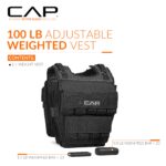 CAP - Chaleco con peso ajustable de 20 a 150 libras para entrenamiento de fuerza, correr y entrenamientos, chaleco de pe