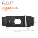 CAP - Chaleco con peso ajustable de 20 a 150 libras para entrenamiento de fuerza, correr y entrenamientos, chaleco de pe